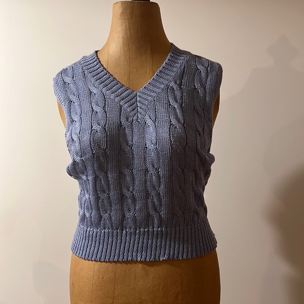 Blue knot tank top